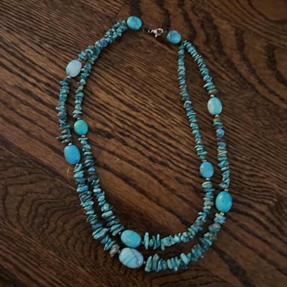 Turquoise Necklace and Bracelet - Picture 5 of 5